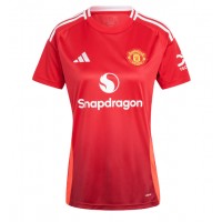 Camiseta Manchester United Primera Equipación Replica 2024-25 para mujer mangas cortas